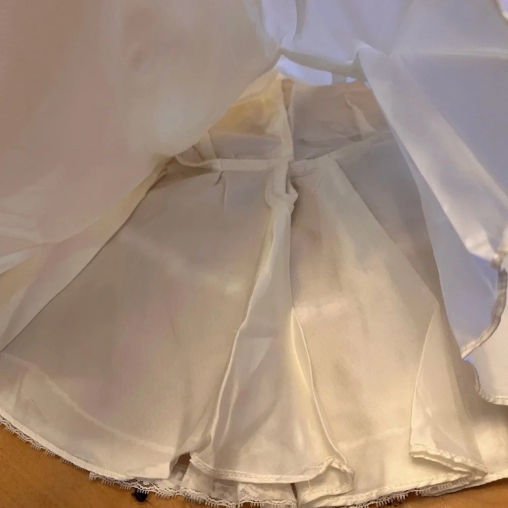Vintage White Christening Gown with Catholic Baby Shoe Pin 18 mo
